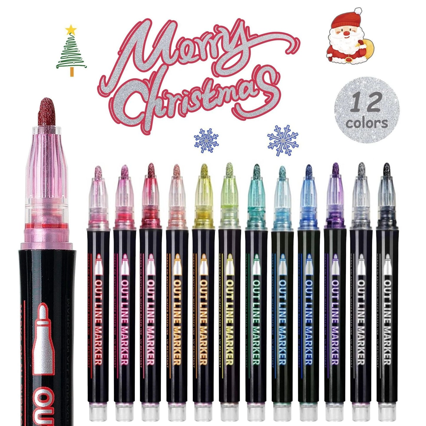 🎁Best Gift🎅Marker Pen for Highlight (12 colors)