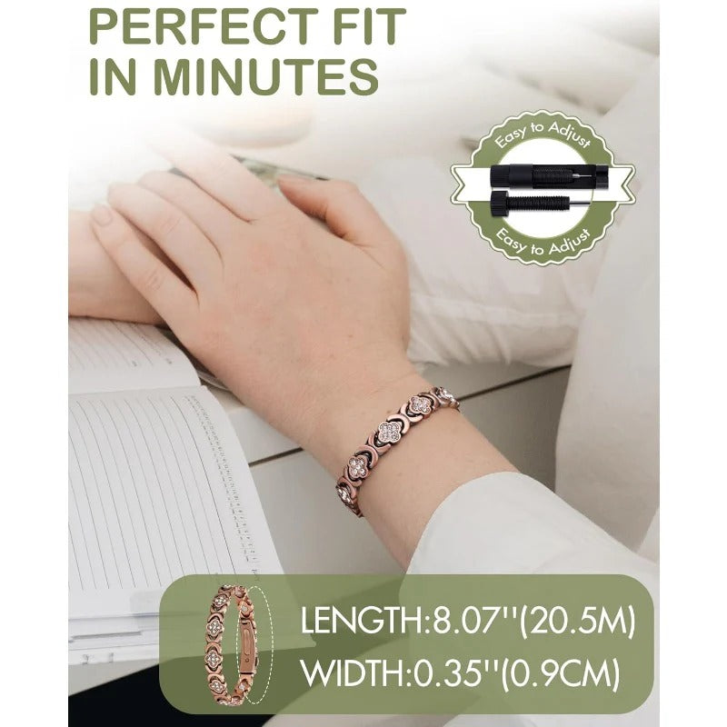 Tiktrove Adjustable Healing Magnetic Bracelet for Women