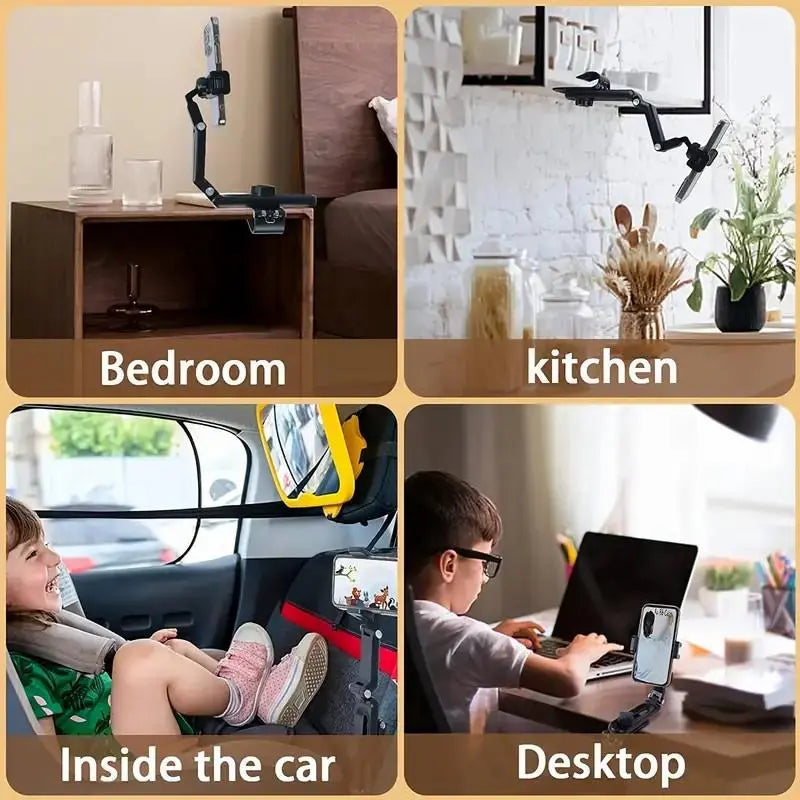New 1080° Multi-function Sun Visor Universal 360 Degree Rotating Phone Holder