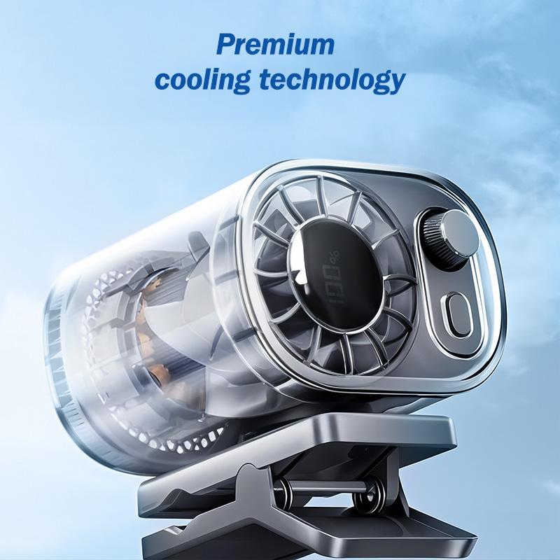 ❄ Car Clip On Fan with LED Display - 360°Rotation❄