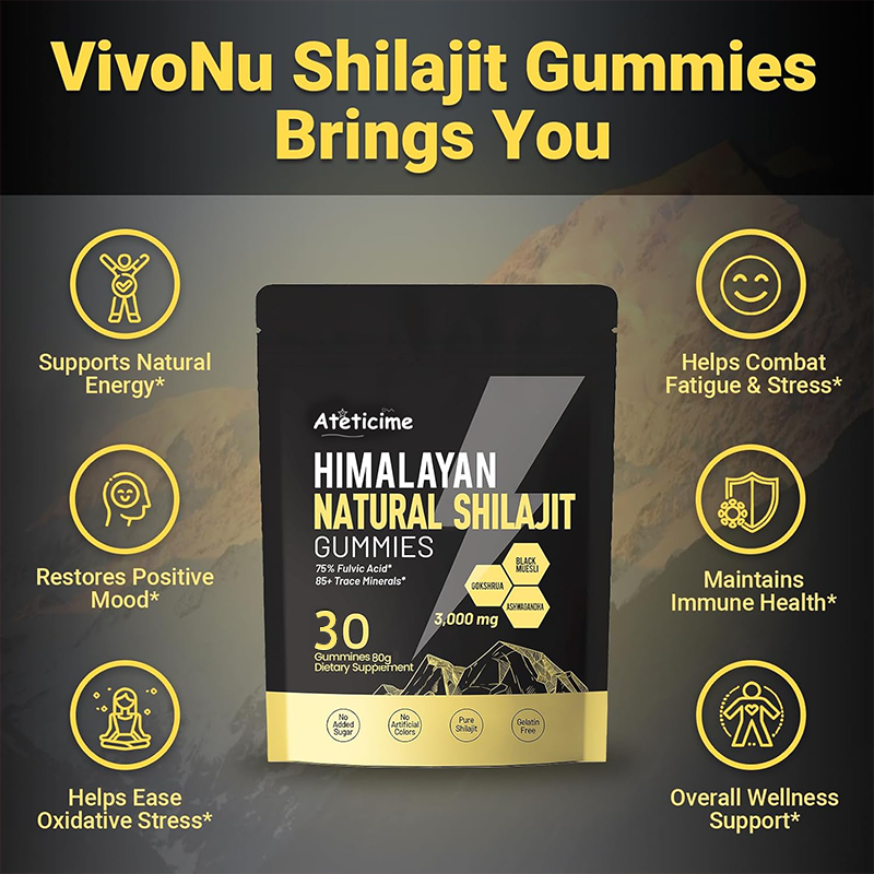 Ateticime Shilajit Gummies(Mixed Packaging Of Old And New)