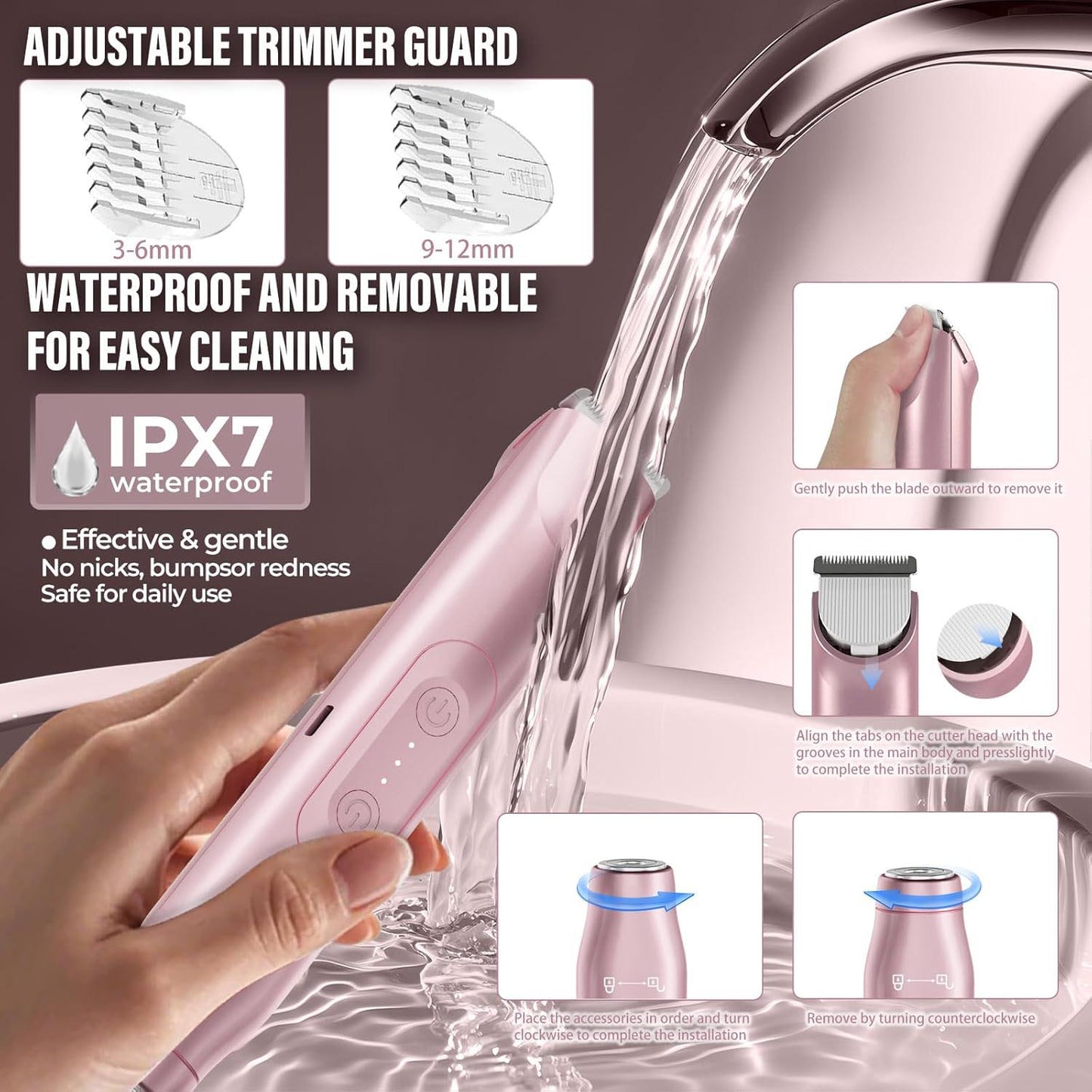 ⏰2-in-1 Electric Bikini Trimmer for Women
