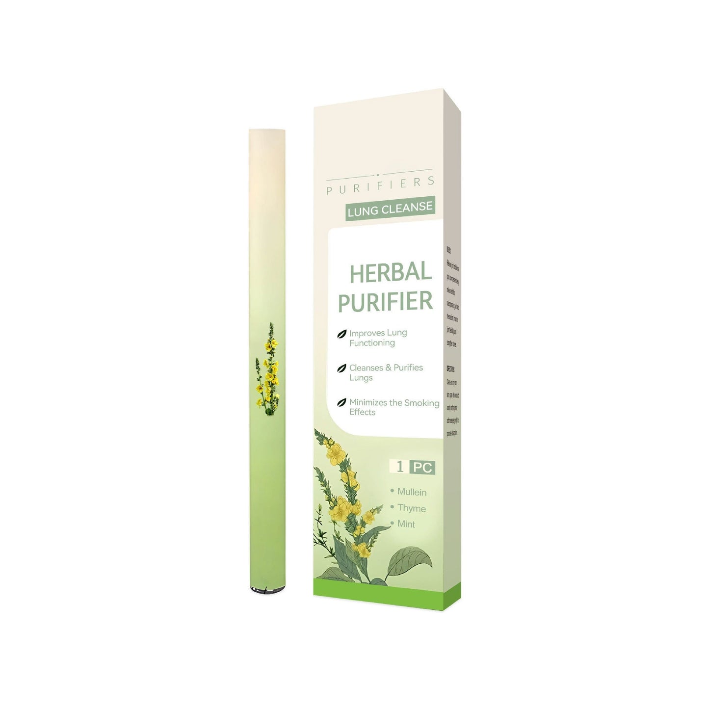 Mullein Relaxation Stick – Soothes Lungs, Detoxifies, Freshens Breath