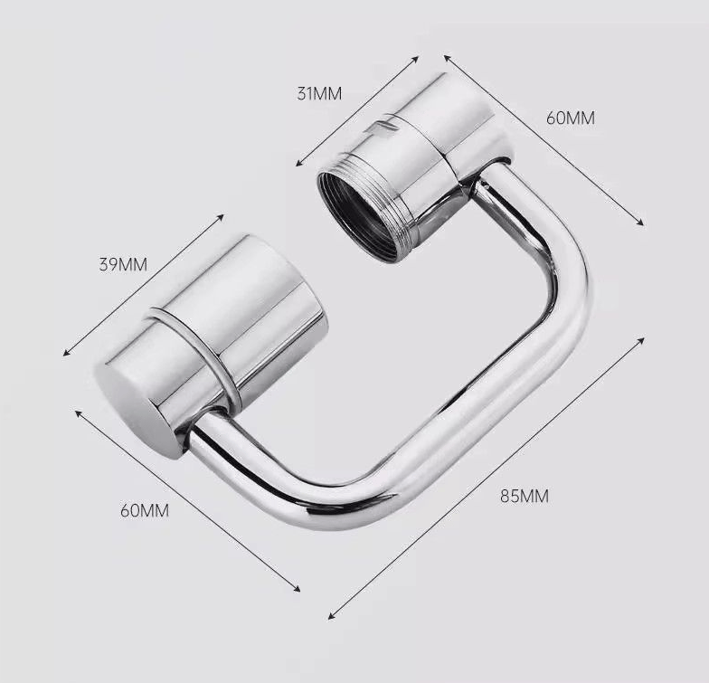 Upgrade Your Washing Routine - TTZZ 1440° Rotatable Faucet Aerator Extension - For Effortless, All-Angle Control!