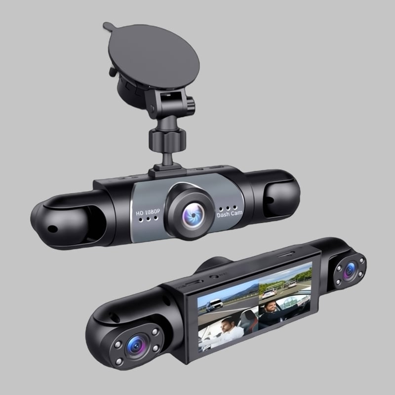 Four-channel surveillance dashcam