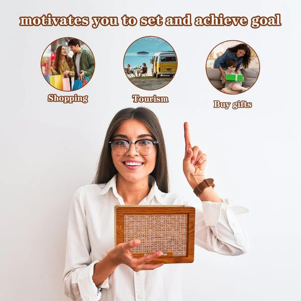 🎁Family Fun Savings Box🎁 Wooden Cash Saving Box