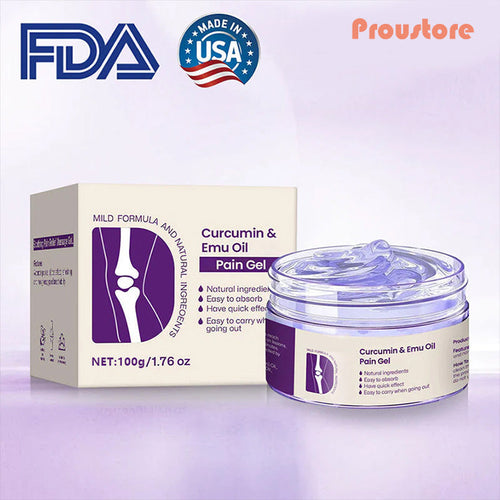 Curcumin & Emu Oil Pain Gel – 🏥Backed by US Osteopathic Experts