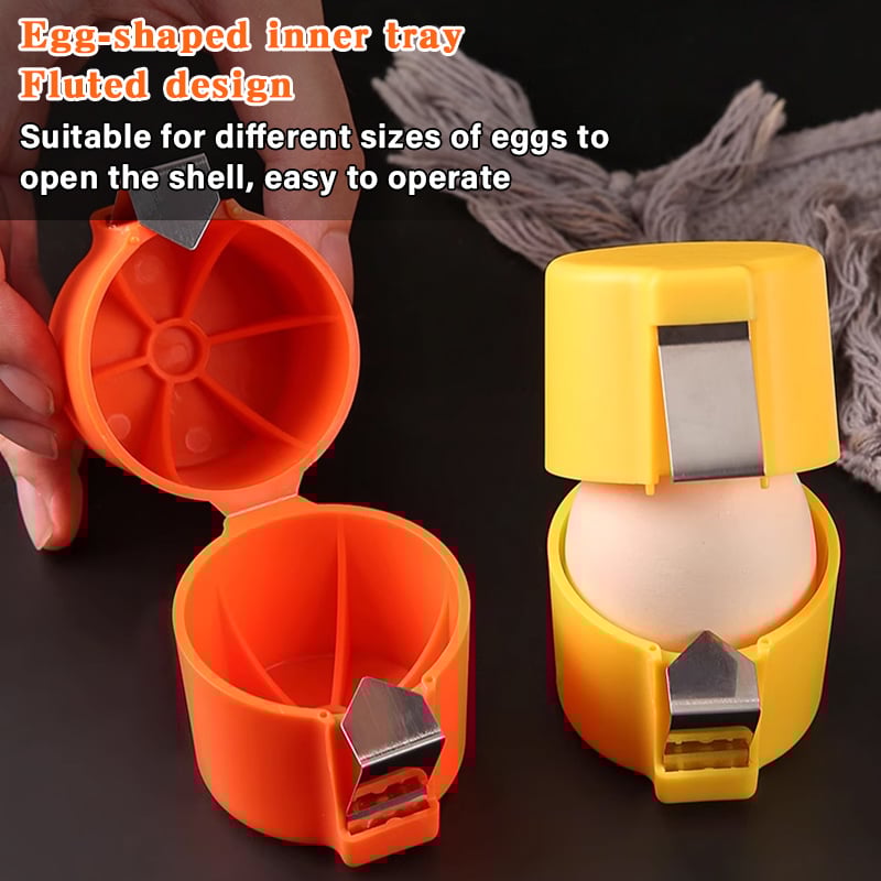 🎊Stainless Steel Egg Opener – Crack, Cut, and Separate Eggs Easily🍳