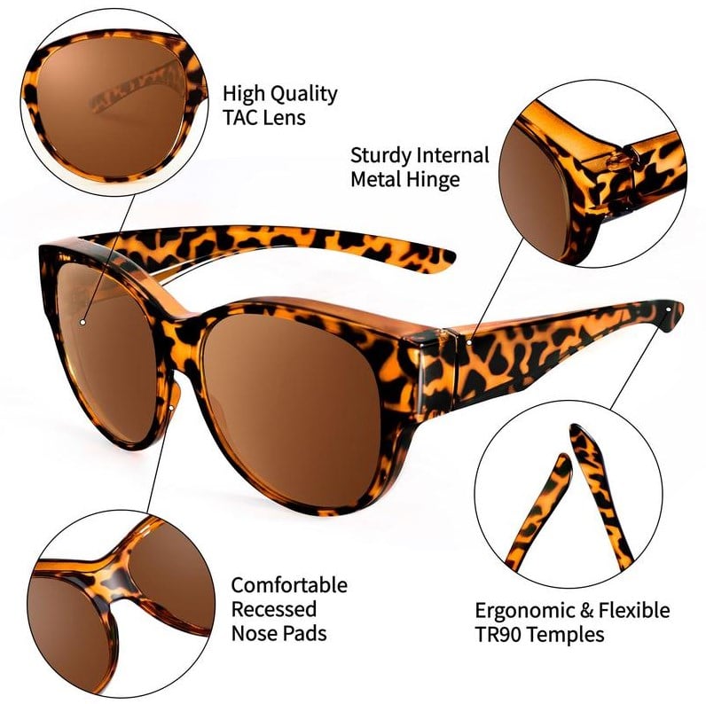 2025 New Polarized UV400 Protection Trendy Round Cat-eye Sunglasses ️