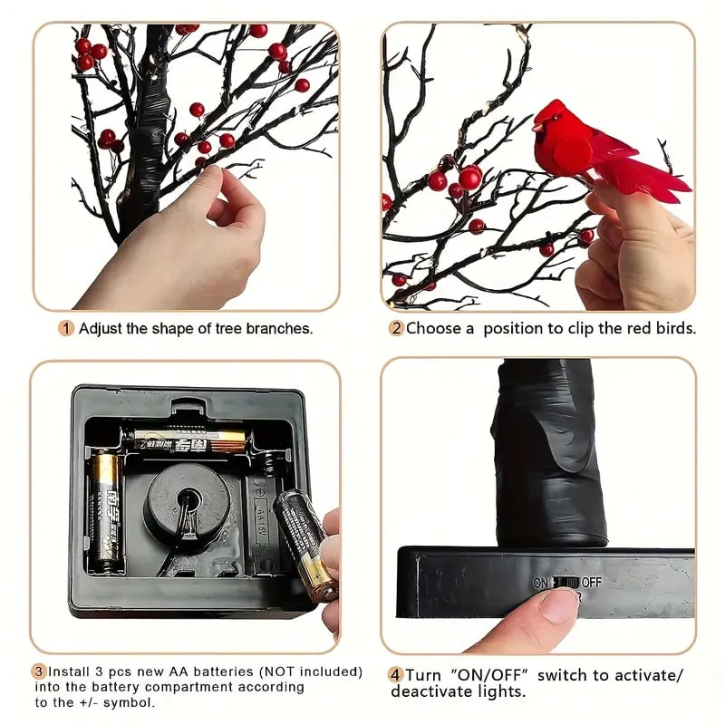 ❤️ LED Vintage Glowing Tree