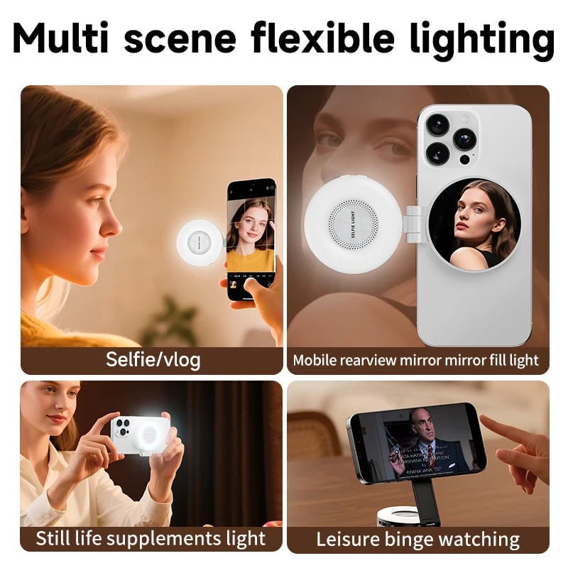 š„ 3-in-1 Magnetic Beauty Selfie Light for Phones