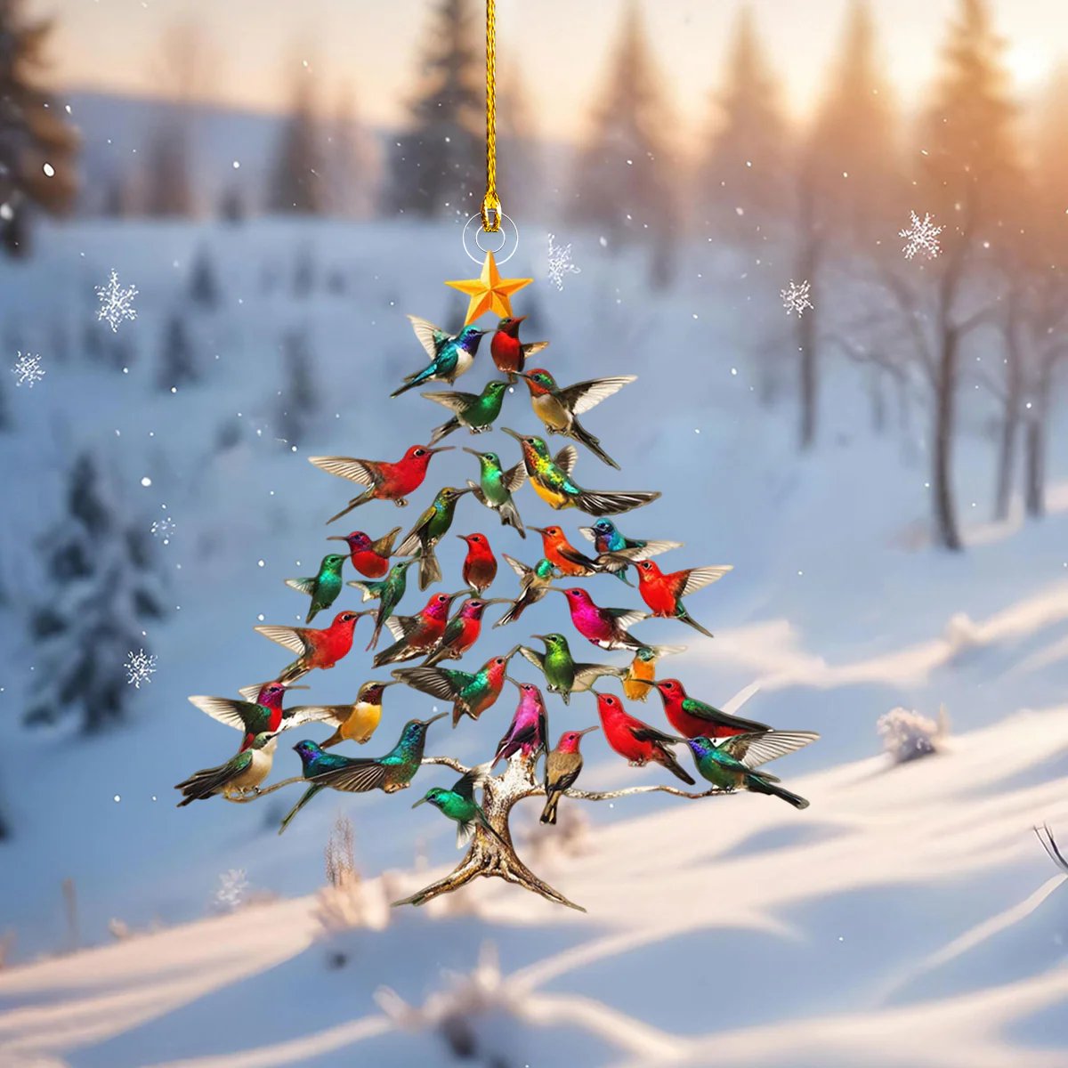 Hummingbird Christmas Ornament