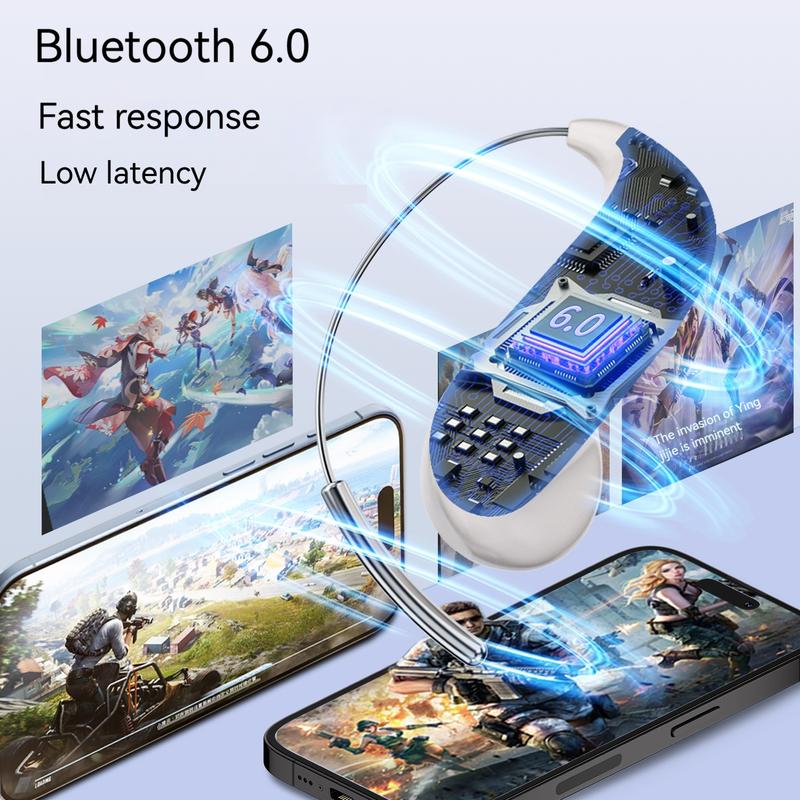 🎧Bluetooth Headphones with Zero‑Gravity Titanium Ear‑Hook Design🏃♂️✨