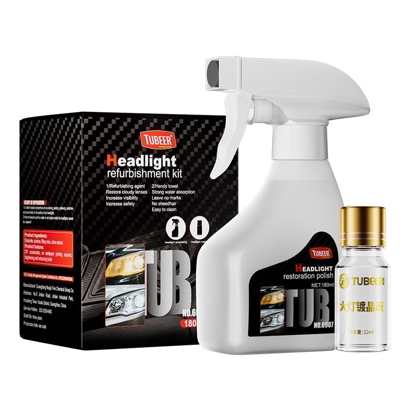 Automotive Headlamp Restoration Fluid Kit