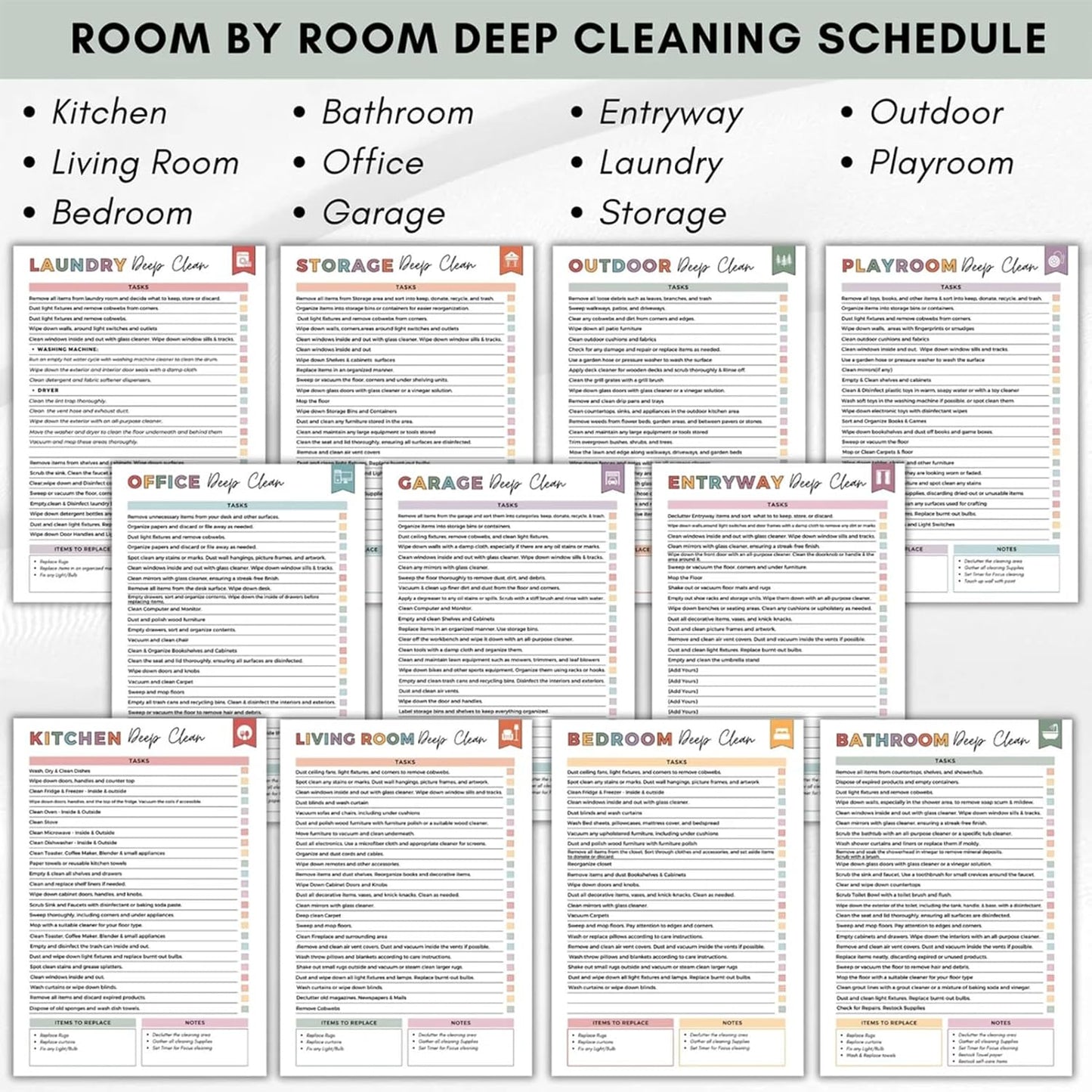 ADHD Cleaning Planner Bundle