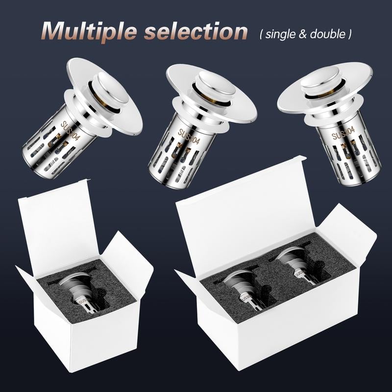 🔥Universal Stainless Steel Drain Strainer (BUY 2 GET 1 FREE)