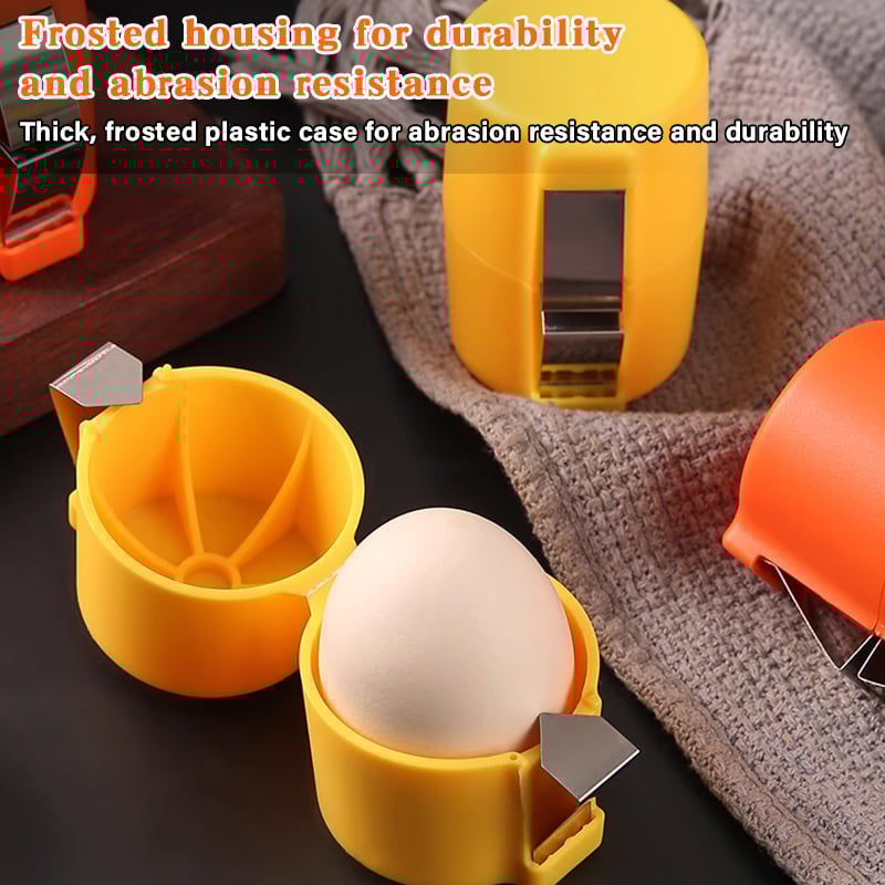 🎊Stainless Steel Egg Opener – Crack, Cut, and Separate Eggs Easily🍳