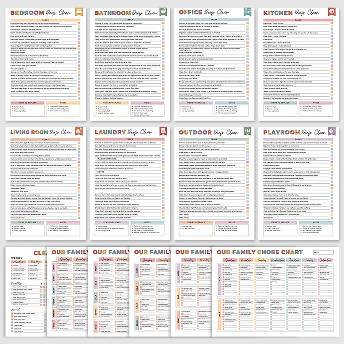 ADHD Cleaning Planner Bundle