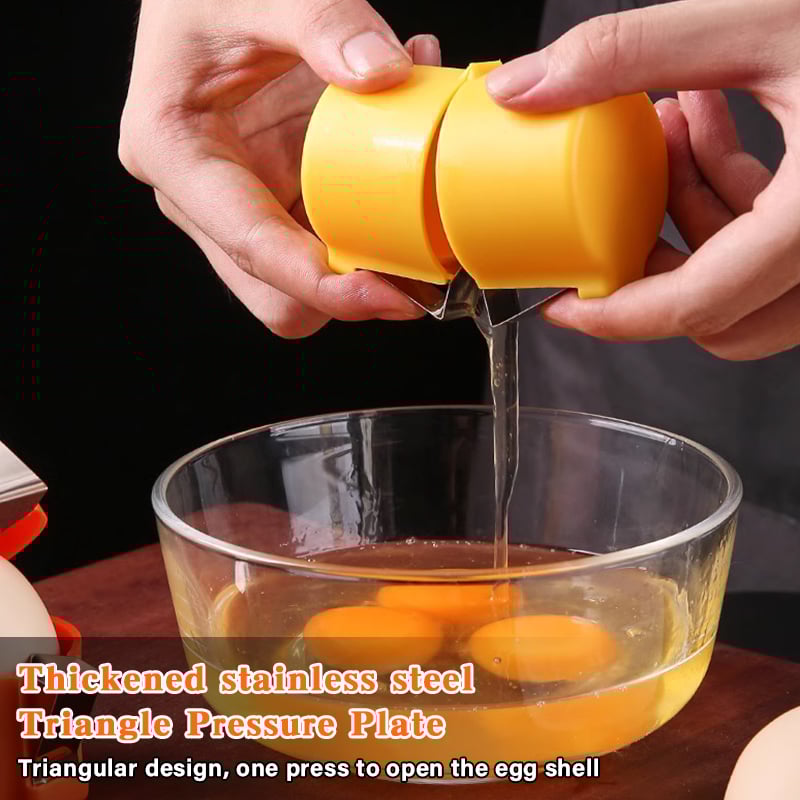 🎊Stainless Steel Egg Opener – Crack, Cut, and Separate Eggs Easily🍳
