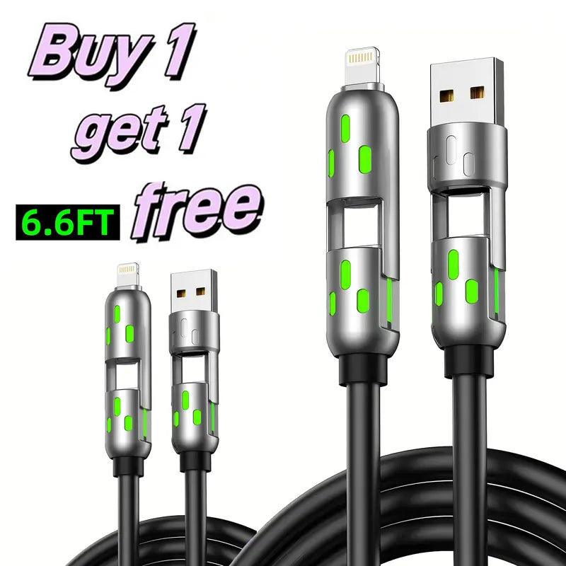 📲4-in-1 USB Charging Cable fast charging MAX 240W⚡