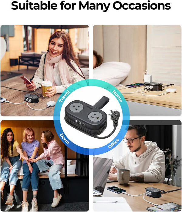 🔥7 in 1 Travel Power Strip