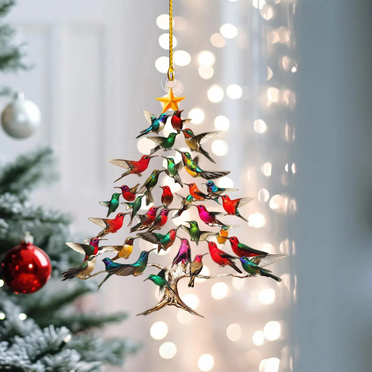 Hummingbird Christmas Ornament