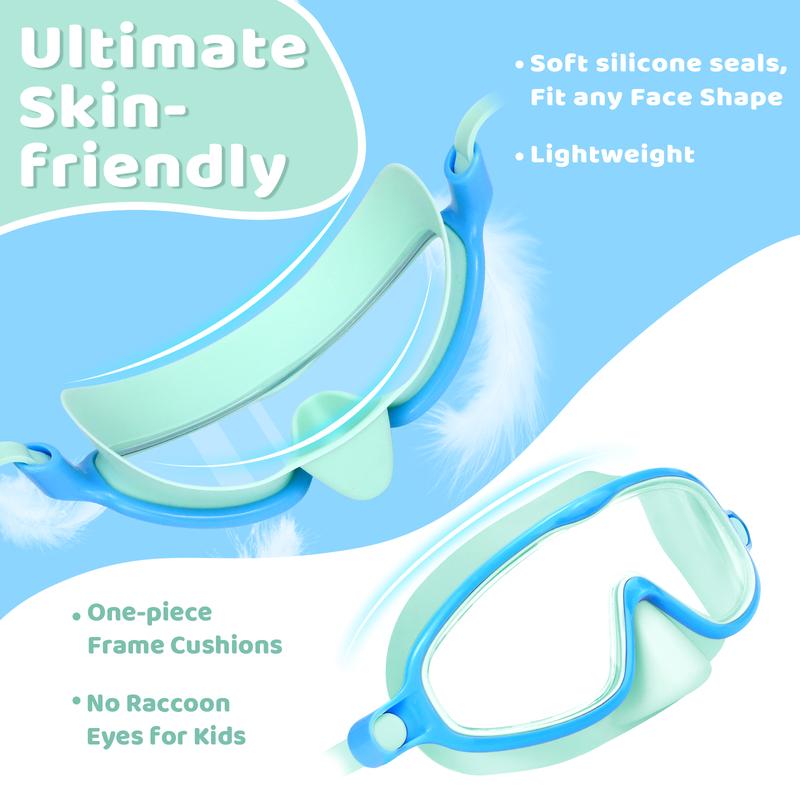 šāāļøLast Day Buy 1 Get 1 Freešāāļø-HD children's large frame waterproof and anti-fog swimming goggles