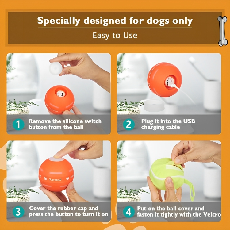 Tiktrove Dog Ball