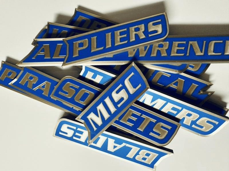 🔥12 Pack of Magnetic Toolbox Labels🔩