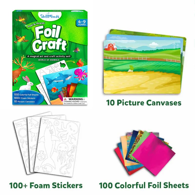 Foil Art & Craft Activity 🤲💓No Mess Art Kit