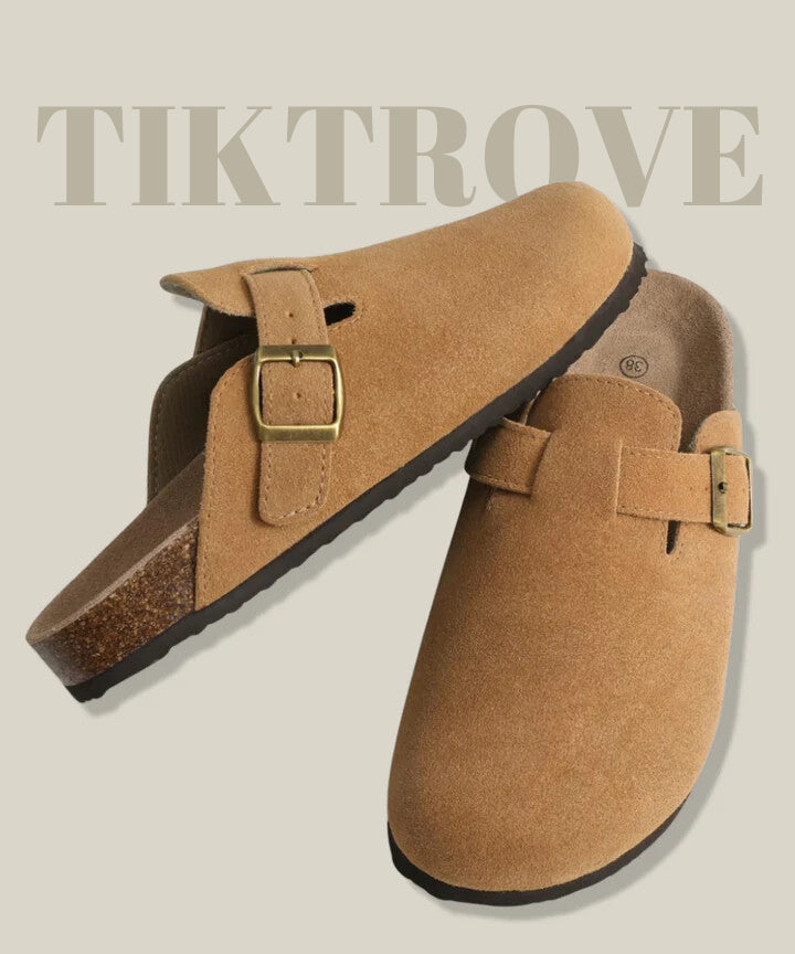 Genuine Suede Clogs by Tiktrove