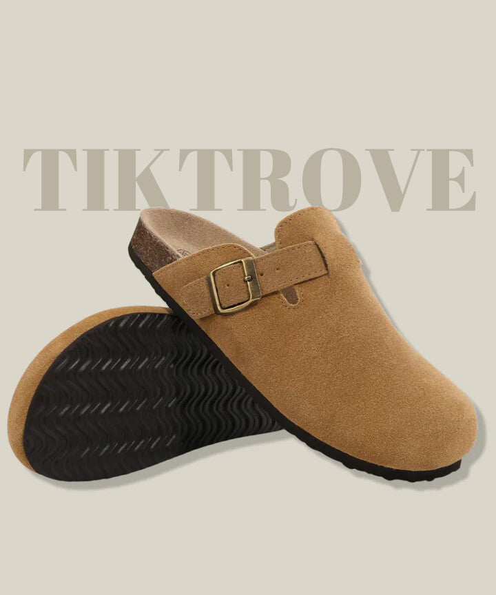 Genuine Suede Clogs by Tiktrove
