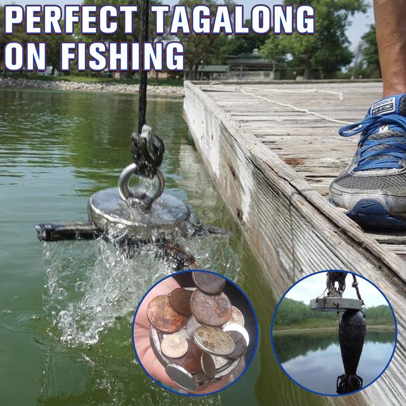 Fishing Magnet: 350LBS Super Strong Neodymium Magnet 🧲
