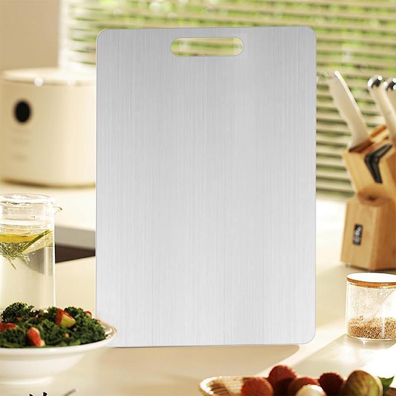 š„Stainless Steel Double Sided Chopping Board,Best Gifts