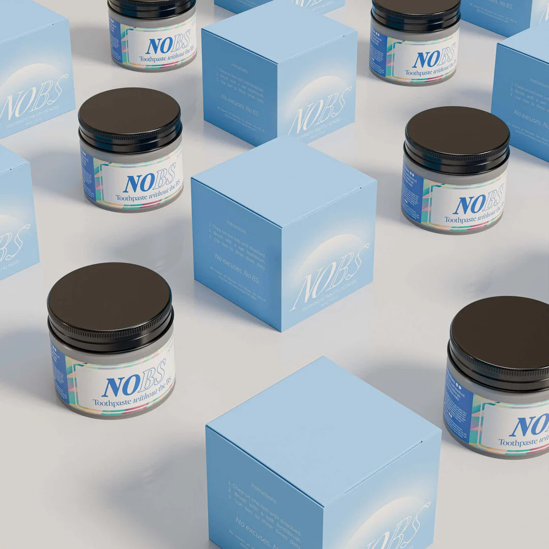 NOBS Toothpaste Tablets - Nano Hydroxyapatite, Fluoride Free