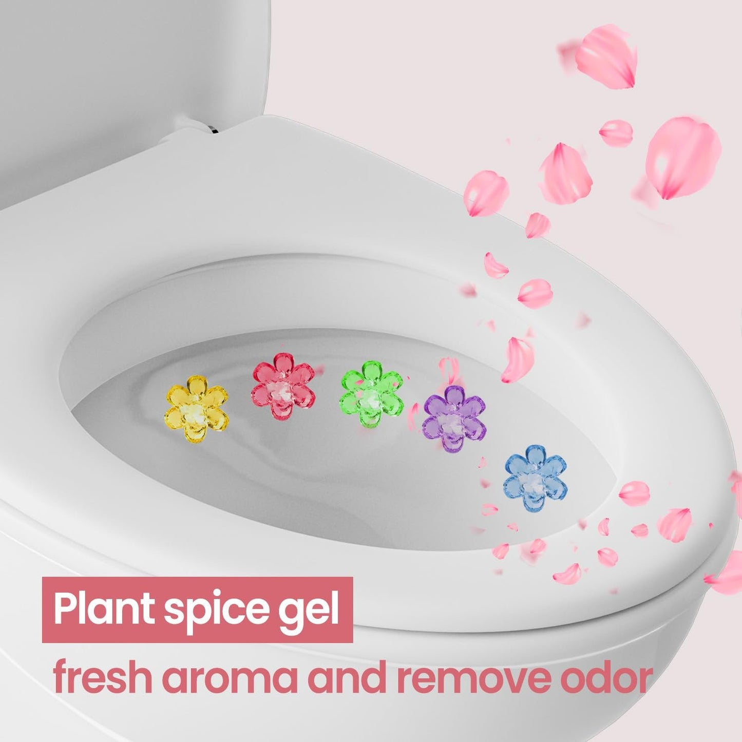 🔥🚽84 Flowers Toilet Cleaner Gel Stamp 1 set contains 6 pack (84 flowers)
