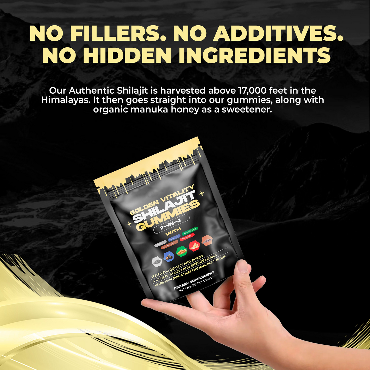 Ateticime Shilajit Gummies(Mixed Packaging Of Old And New)