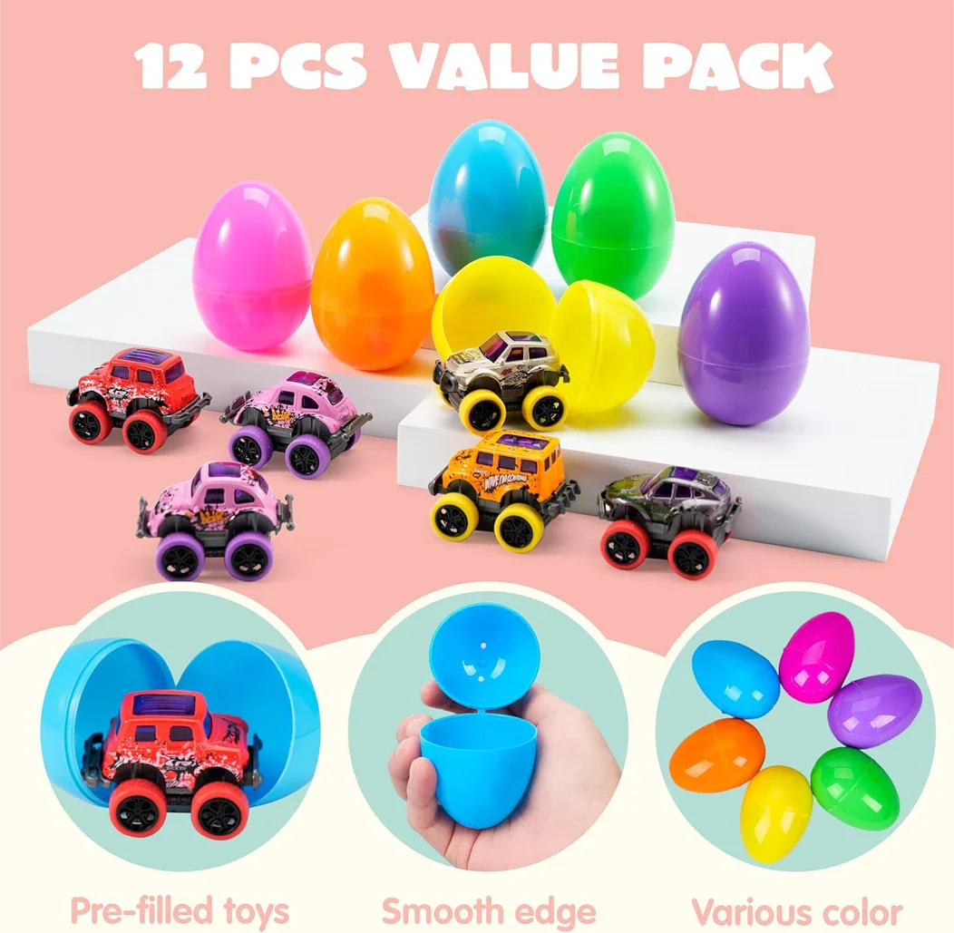 Tiktrove Easter Eggs with Monster Trucks