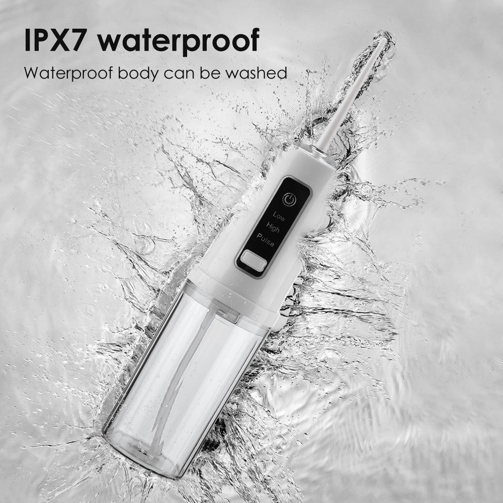 Four-hole portable foldable interdental cleaner - intelligent dental flosser.