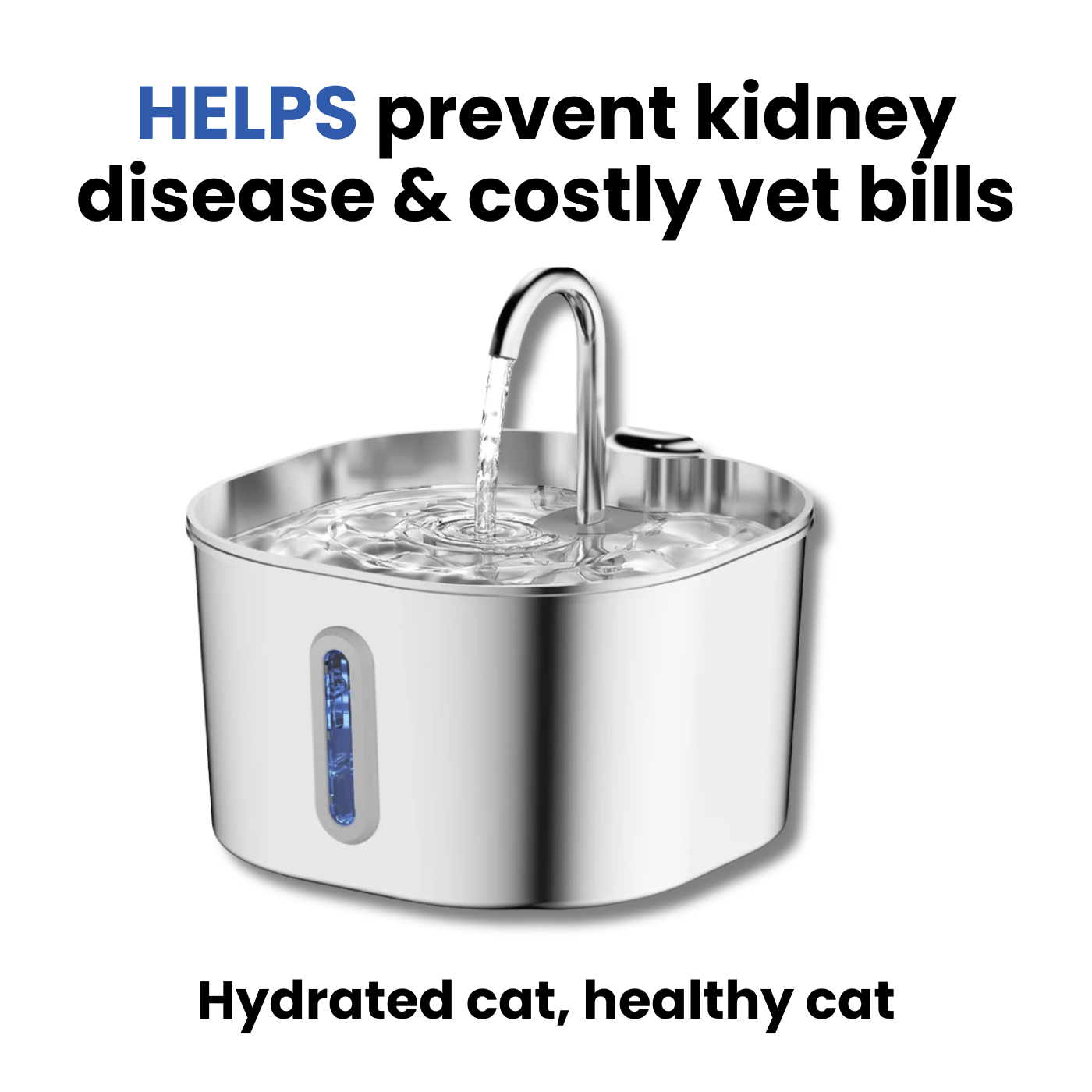 Tiktrove Stainless Steel Water Fountain