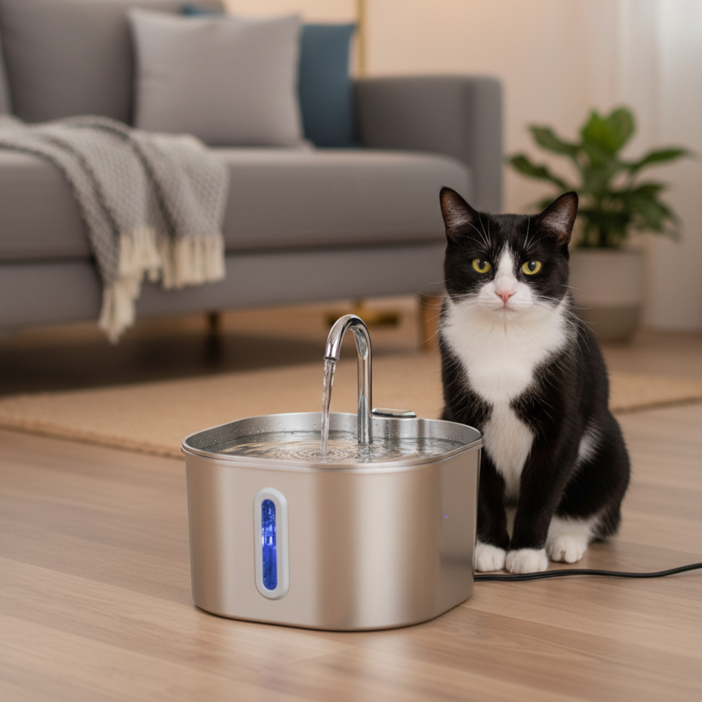 Tiktrove Stainless Steel Water Fountain