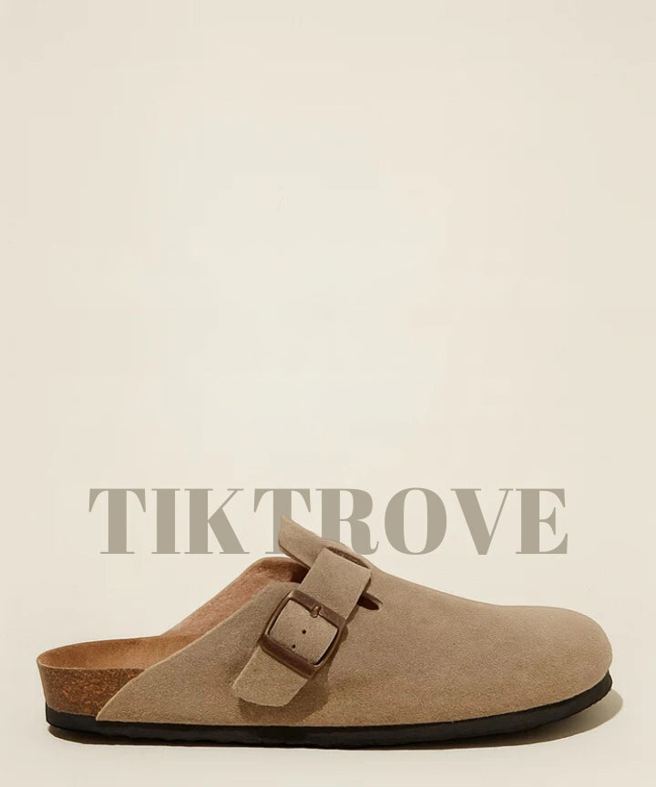 Genuine Suede Clogs by Tiktrove