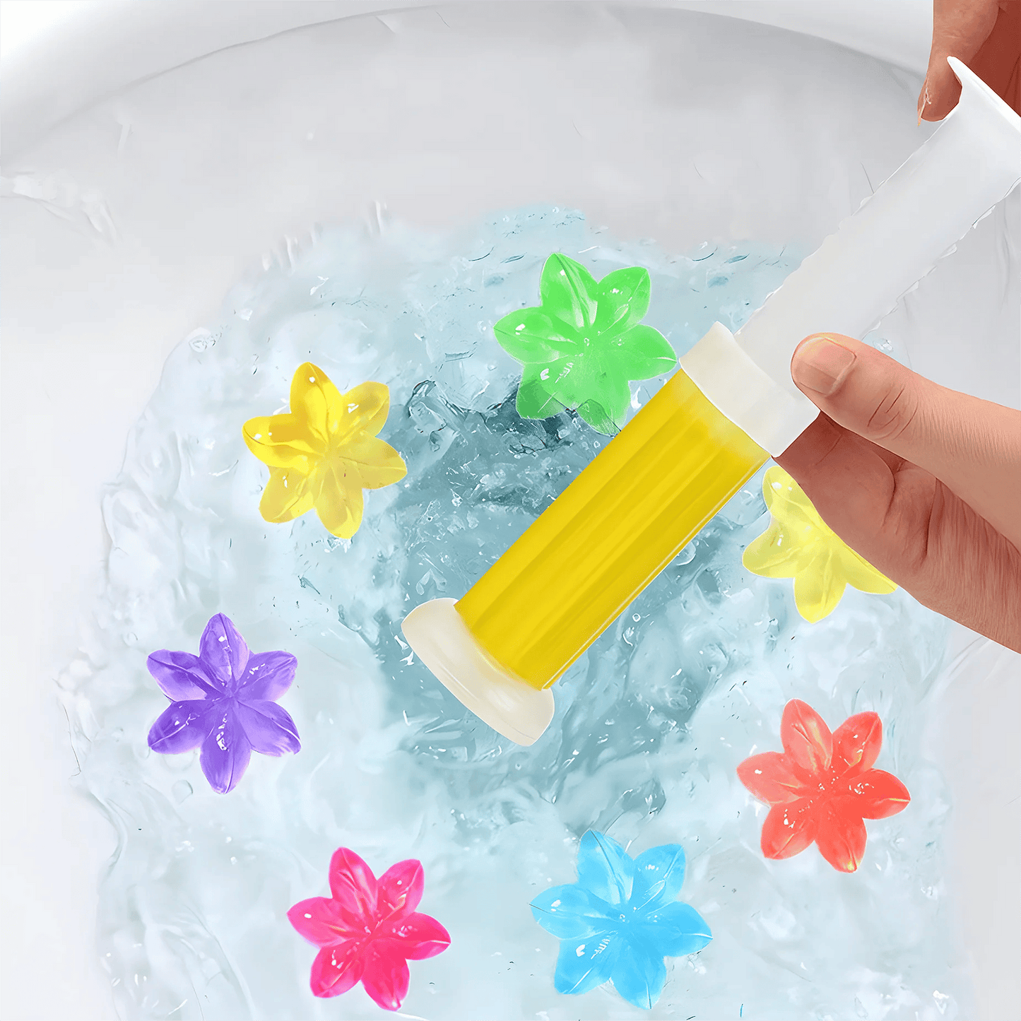 🔥🚽84 Flowers Toilet Cleaner Gel Stamp 1 set contains 6 pack (84 flowers)