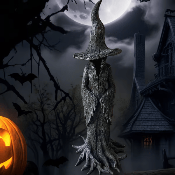 🔥 🧙♀️💫Hand-Painted Enchanting Witch Statue: The Guardian of Your Home