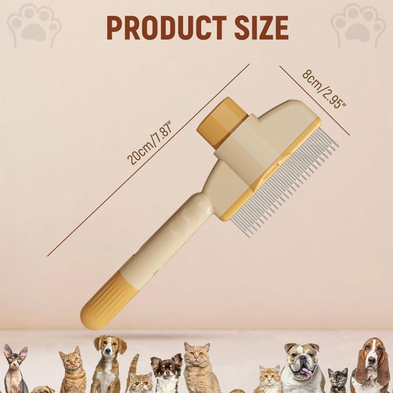 š„Self-cleaning Pet Flea Comb Grooming Brush