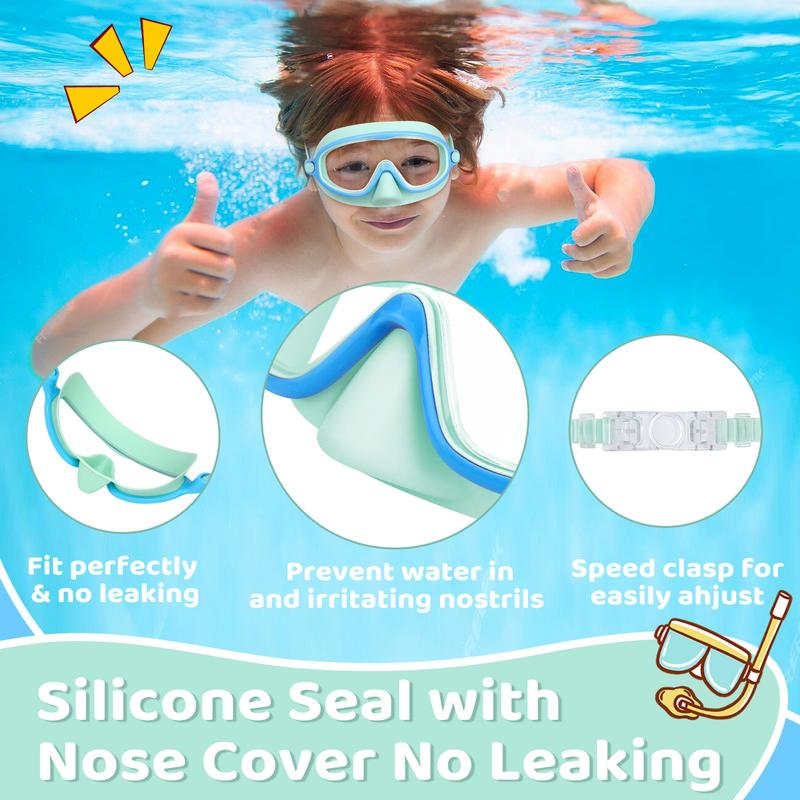 šāāļøLast Day Buy 1 Get 1 Freešāāļø-HD children's large frame waterproof and anti-fog swimming goggles