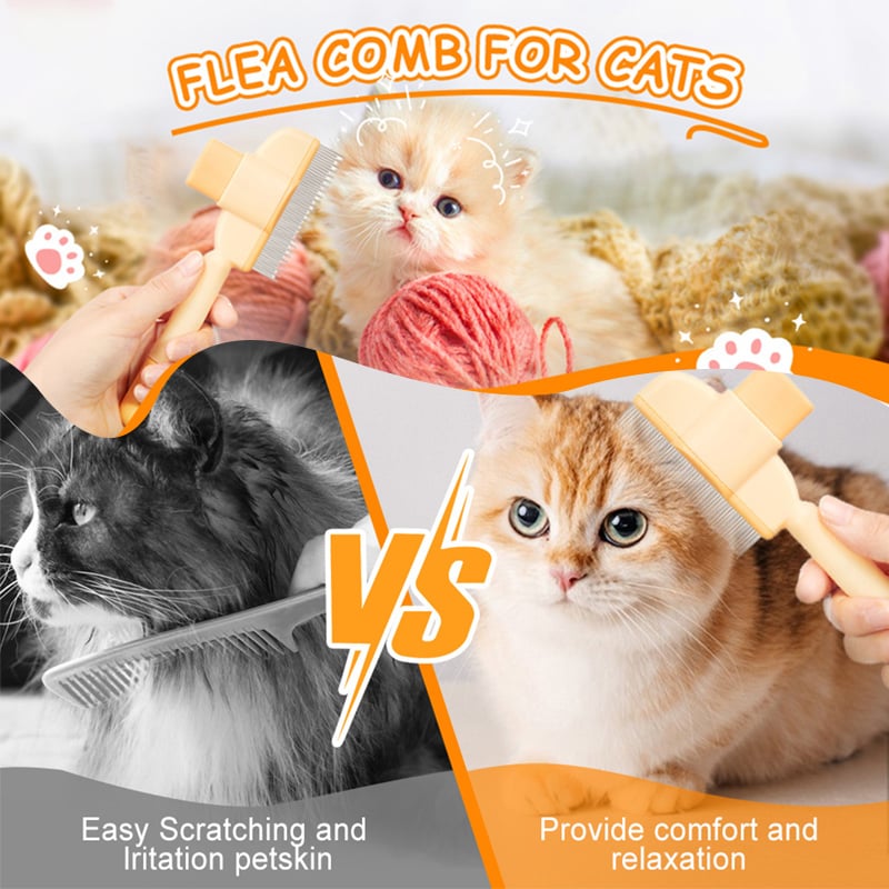 š„Self-cleaning Pet Flea Comb Grooming Brush