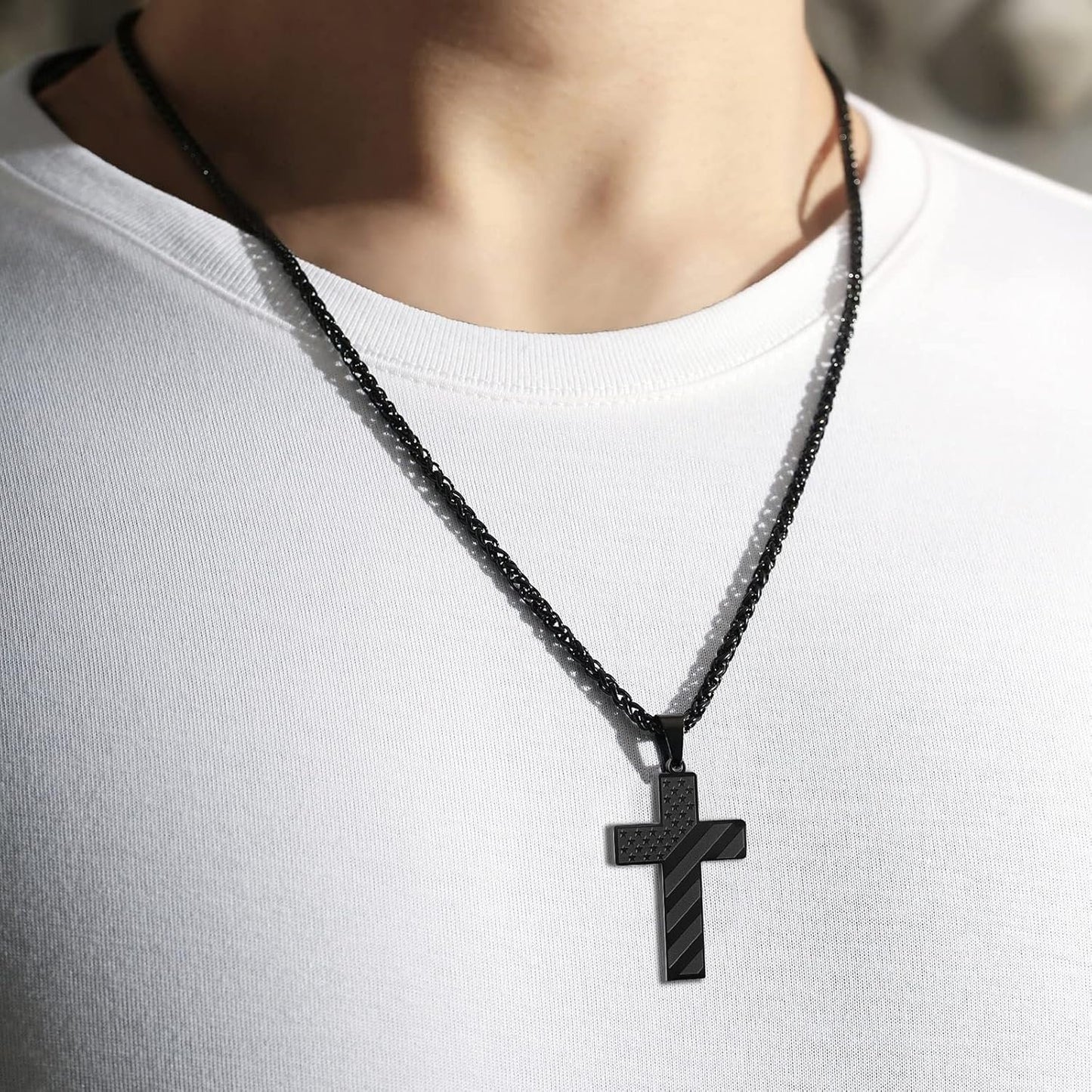 ✨Flag Cross Necklace,Best Gifts