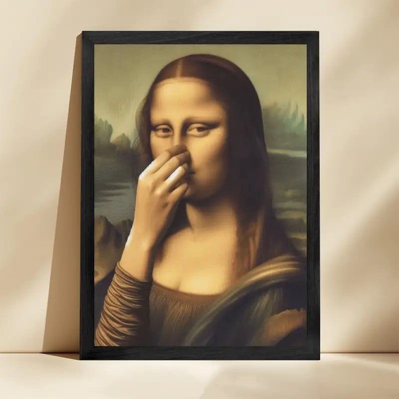🎄🎅Mona Lisa Bathroom Wall Art Decoration