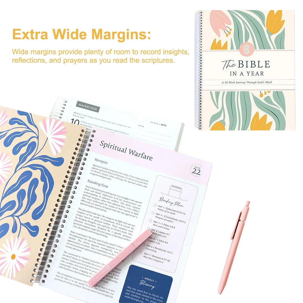 The Bible In A Year - 52 Week Bible Journal